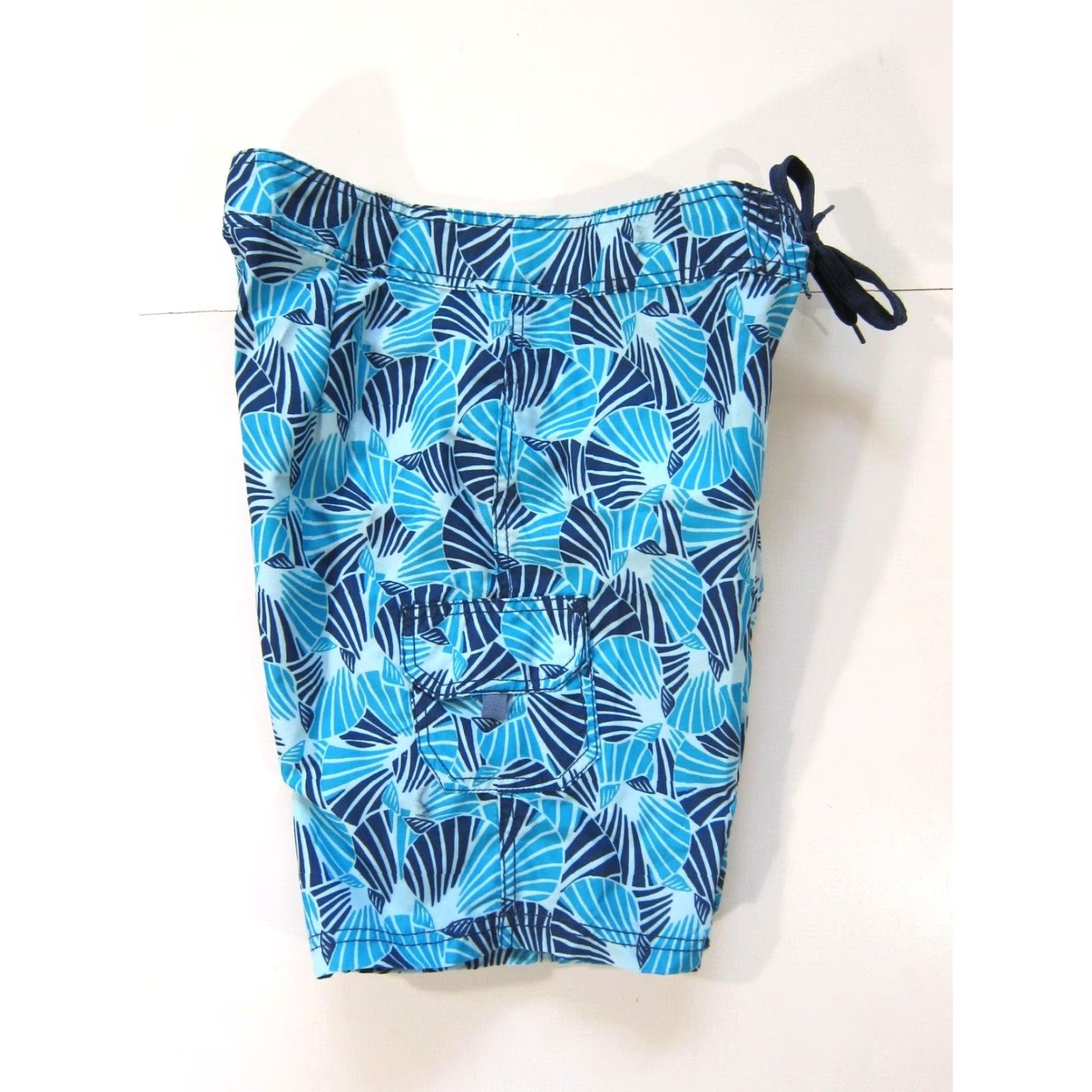 Vintage Kanu Surf Blue Floral Geometric Pocket Lightweight Swim Board Short Women 6 Size 28" / US 6 / IT 42 - 6 Thumbnail