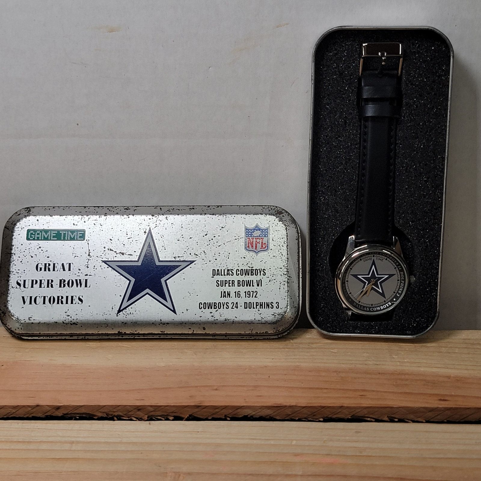Other VTG Dallas Cowboys Super Bowl VI Watch w/ Leather Ban (1972) Size ONE SIZE - 1 Thumbnail