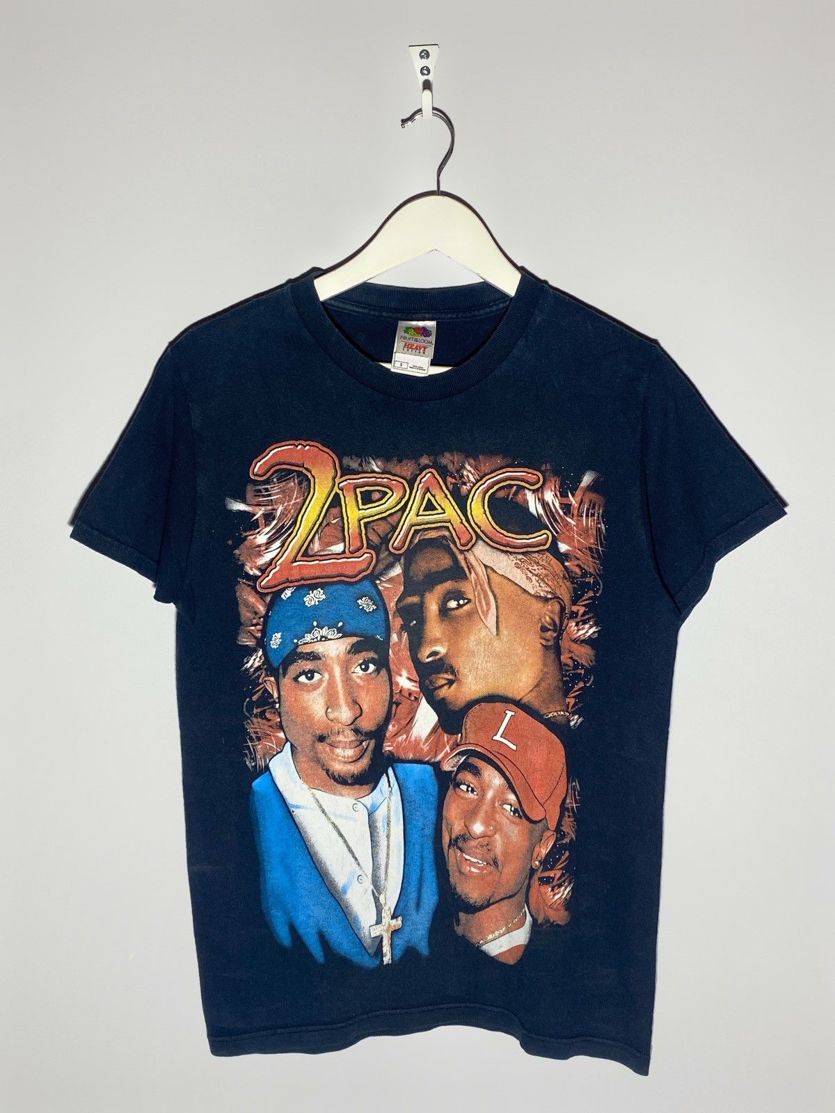 Rap Tees × Vintage 2Pac Vintage Graphic Print T-shirt Size US S / EU 44-46 / 1 - 1 Thumbnail