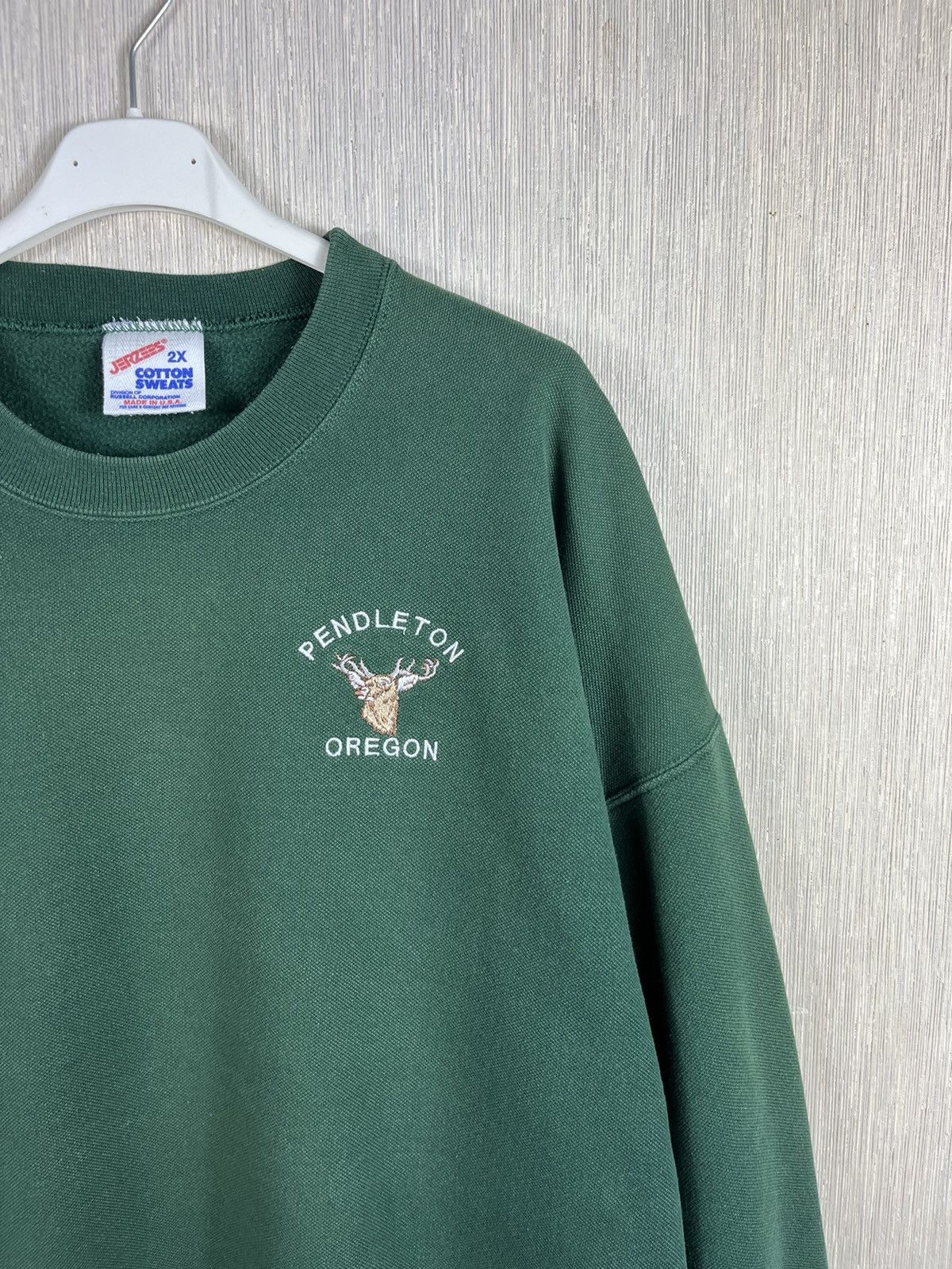 Jerzees × Pendleton × Vintage Vintage Jerzees Pendleton Oregon deer sweatshirt made in USA Size US XXL / EU 58 / 5 - 4 Thumbnail