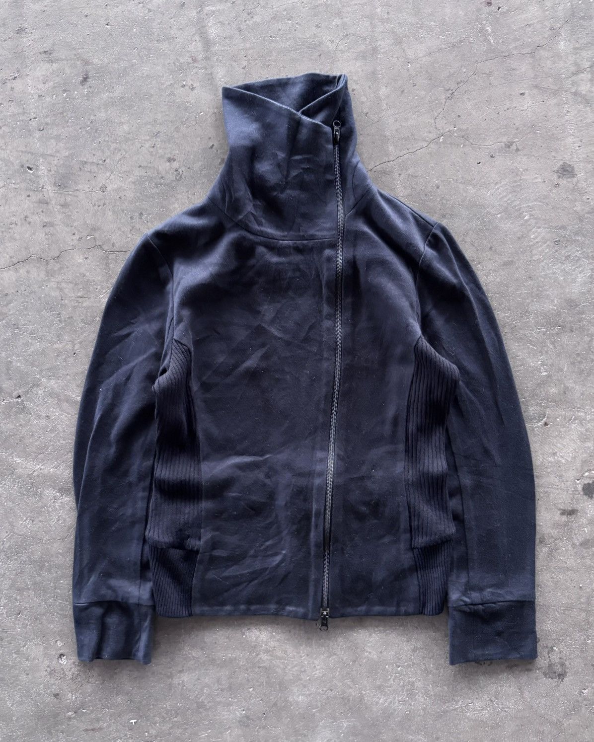 If Six Was Nine Cosa-Nostra Assymetrical Long Neck Double Zip Up Size US M / EU 48-50 / 2 - 1 Thumbnail