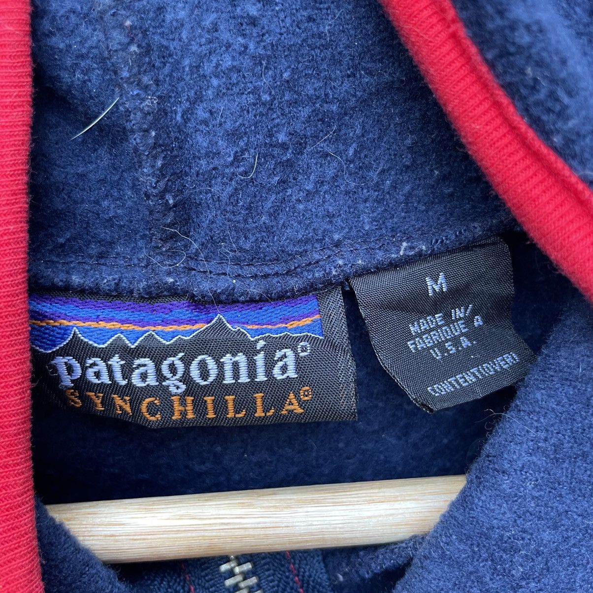 Patagonia 💥Vintage Patagonia Synchilla Fleece Hooded Vest Jacket Size M / US 6-8 / IT 42-44 - 3 Thumbnail