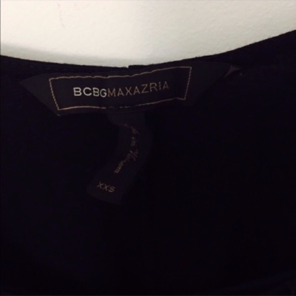 Bcbgmaxazria BCBGMAXAZRIA Black Draped High-Low Festival Blouse – Size XX Size XXS / US 00 / IT 34 - 3 Thumbnail
