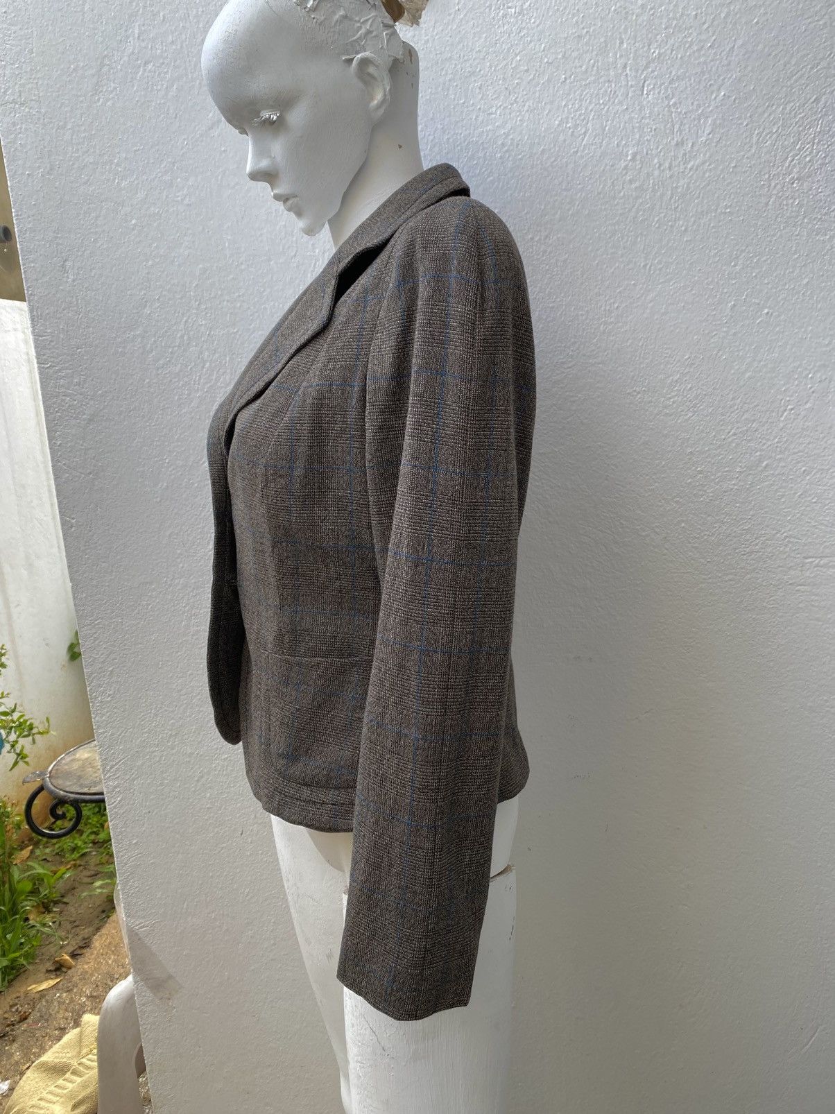 Max Mara Max Mara Blazer Wool Brown Check Jacket Size 42 circa 2010 Size L / US 10 / IT 46 - 10 Thumbnail