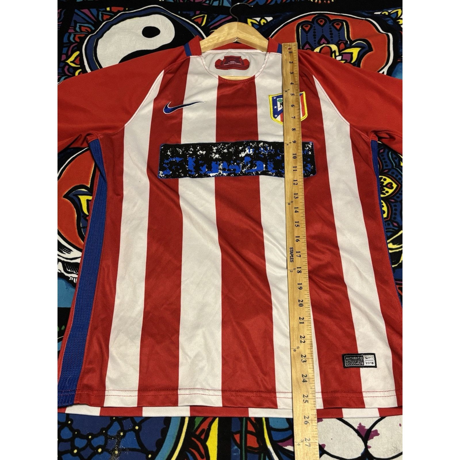 Nike Nike Atletico Madrid N 6 Men's Small Soccer Trikot Jersey Size US S / EU 44-46 / 1 - 4 Thumbnail