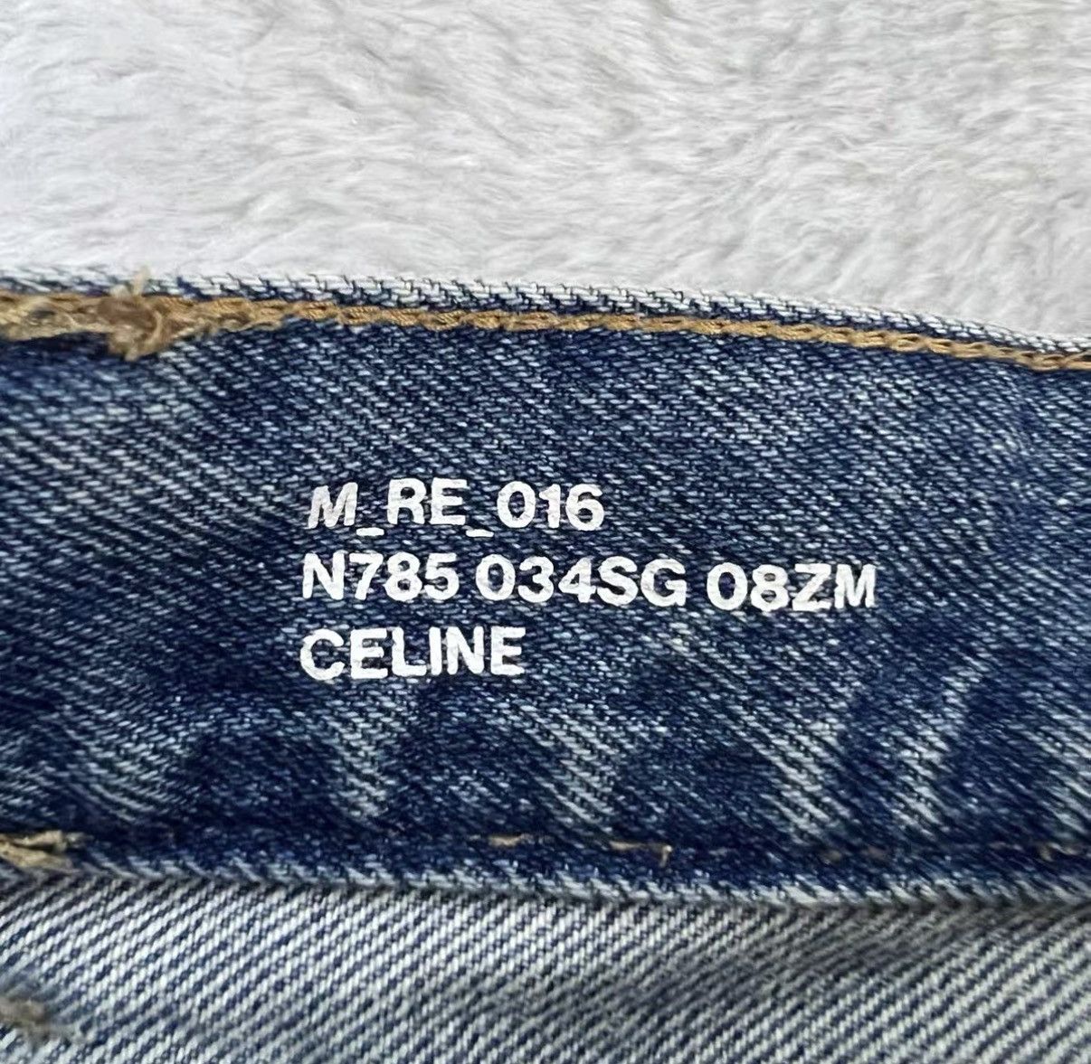 Celine Celine Blue Washed Distressed Raw Hem Pants J41 Size 27" / US 4 / IT 40 - 3 Thumbnail