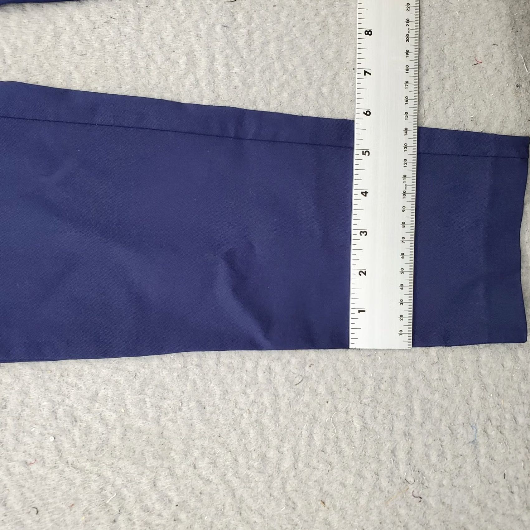 Michael Kors Michael Kors Ankle Pants Womens M Navy Viscose Stretch High Waist Pull-On Casual Travel Pants Womens Navy Size M Size 32" / US 10 / IT 46 - 5 Thumbnail