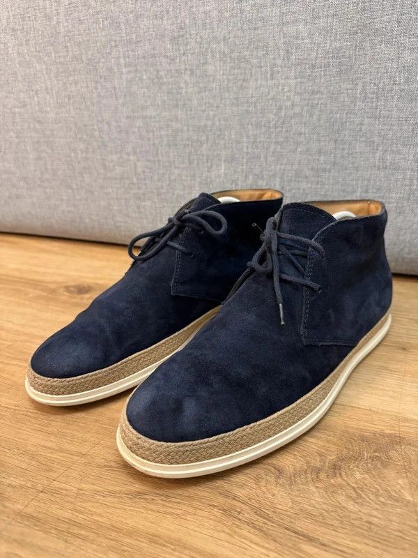 Tod's Tod's Suede Leather Navy Boots Moccasins 7 42 Size US 9 / EU 42 - 6 Thumbnail