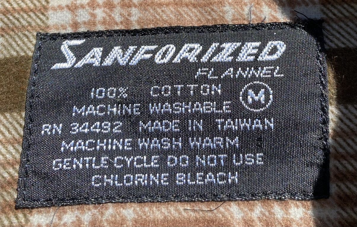 Vintage Vintage 60’s Sanforized Brown Flannel Lightweight Shirt Size US M / EU 48-50 / 2 - 7 Thumbnail