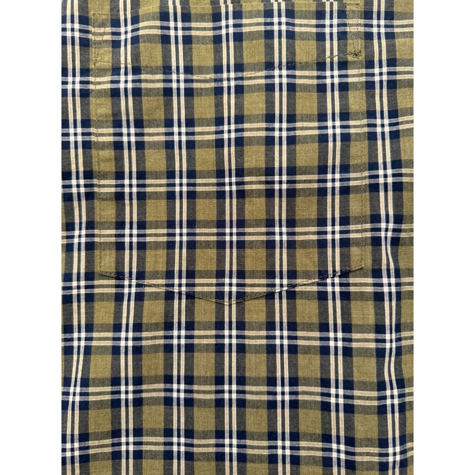 Croft & Barrow Croft & Barrow Long Sleeve Button Up Mens Large Blue Check Cotton Shirt 2955 Size US L / EU 52-54 / 3 - 3 Thumbnail