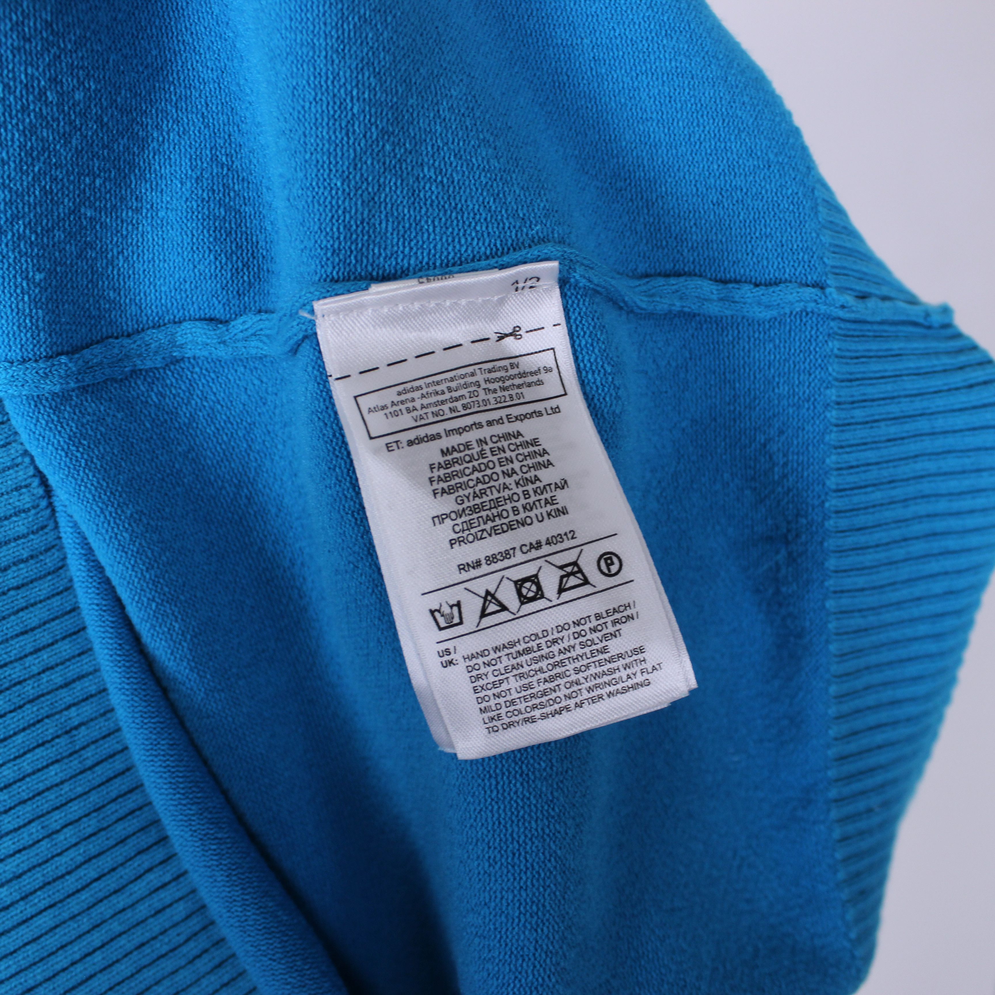 Adidas Adidas golf wool sweater jumper zip blue L Size US L / EU 52-54 / 3 - 9 Thumbnail