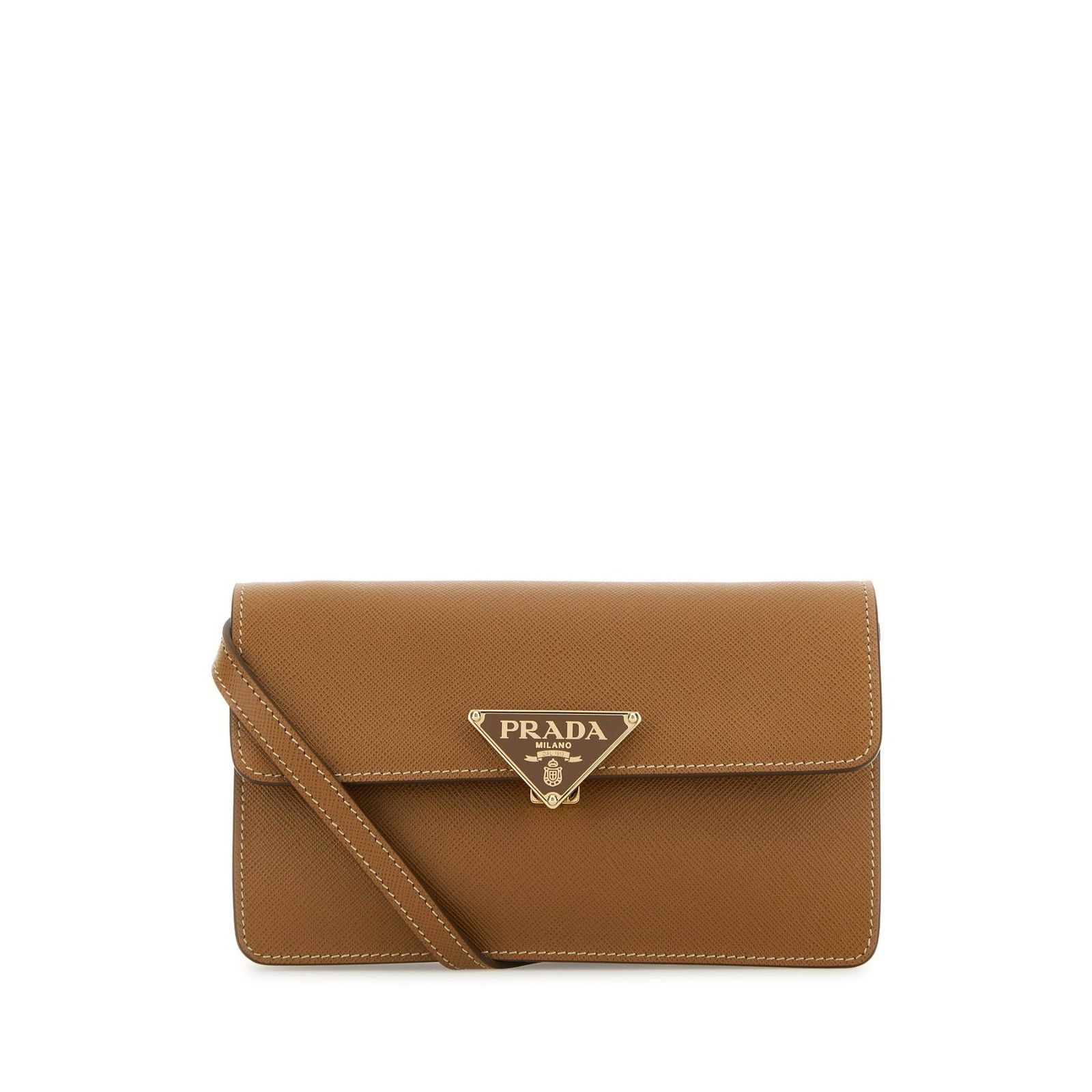 Prada PRADA Mini Brown Leather Shoulder Bag New And Authentic Size ONE SIZE - 1 Thumbnail