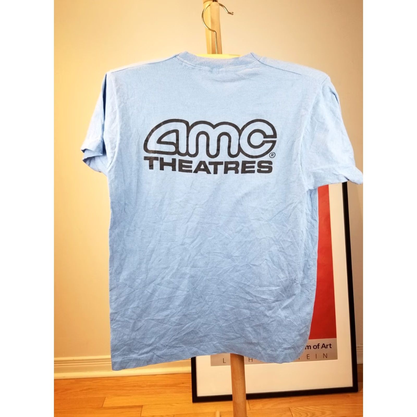 Vintage VINTAGE 80' THE COUCH TRIP AMC THEATRES SKY BLUE 50/50 T-SHIRT SZ MEDIUM Size US M / EU 48-50 / 2 - 6 Thumbnail