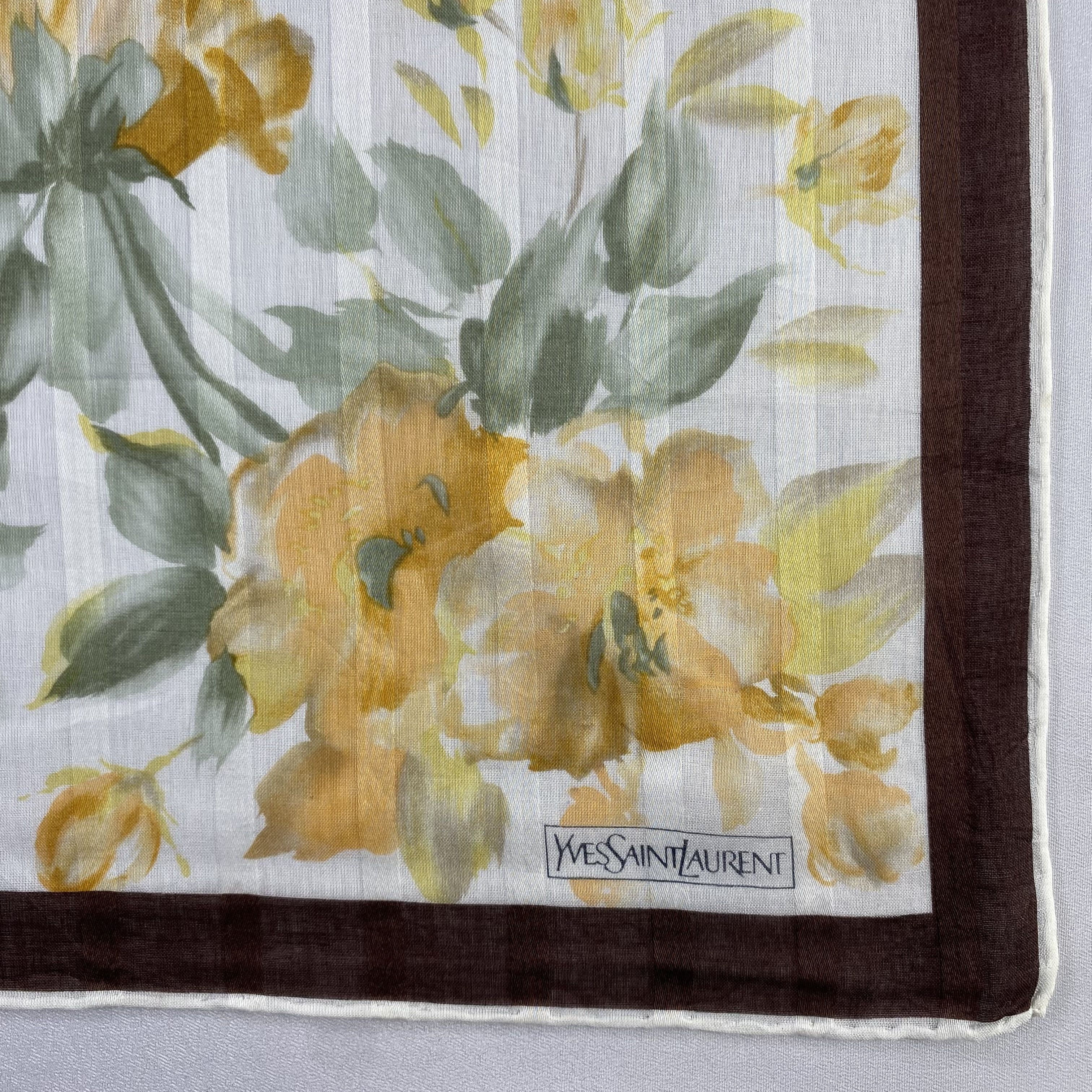 Vintage Yves Saint Laurent Handkerchief / Neckerchief-P1028 Size ONE SIZE - 3 Thumbnail