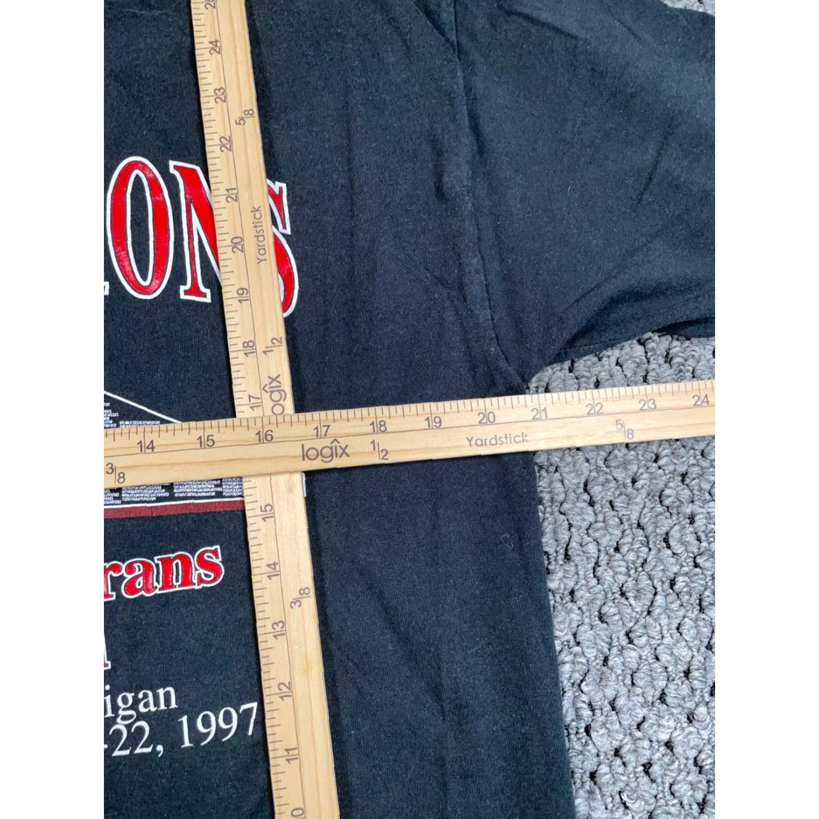 Jerzees VINTAGE 1997 Vietnam Veterans Memorial T-Shirt Jerzees Black 50/50 Adult Large Size US L / EU 52-54 / 3 - 6 Thumbnail