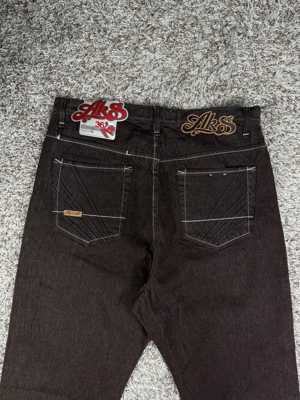 Akademiks Akademiks Denim Baggy Jeans Y2K Hip Hop Stitched Pocket Size US 36 / EU 52 - 15 Thumbnail