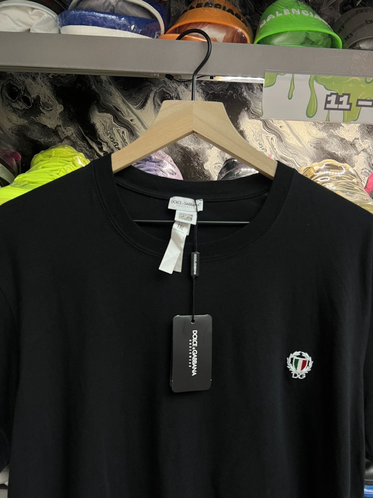 Dolce & Gabbana Dolce & Gabbana Black Tee Size US XL / EU 56 / 4 - 3 Thumbnail