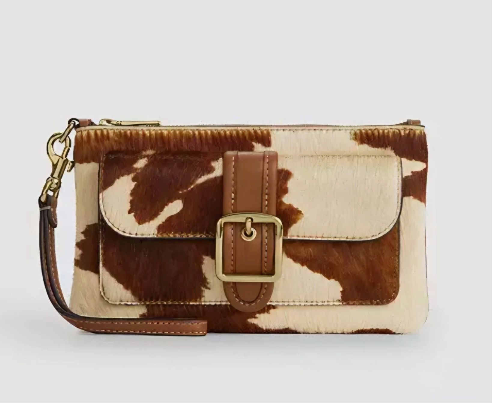 Coach Ashton Wristlet in Haircalf Cow Print CDY07 Size ONE SIZE - 10 Thumbnail