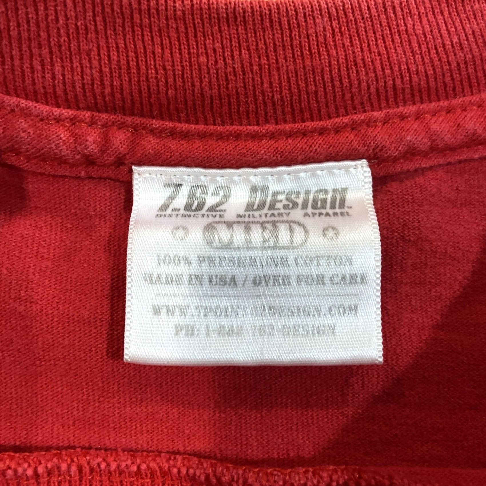 Vintage VINTAGE United States Marines Teufel Hunden Dog T Shirt 7.62Mens Size M Cotton Red Mens T-Shirt Size US M / EU 48-50 / 2 - 5 Thumbnail