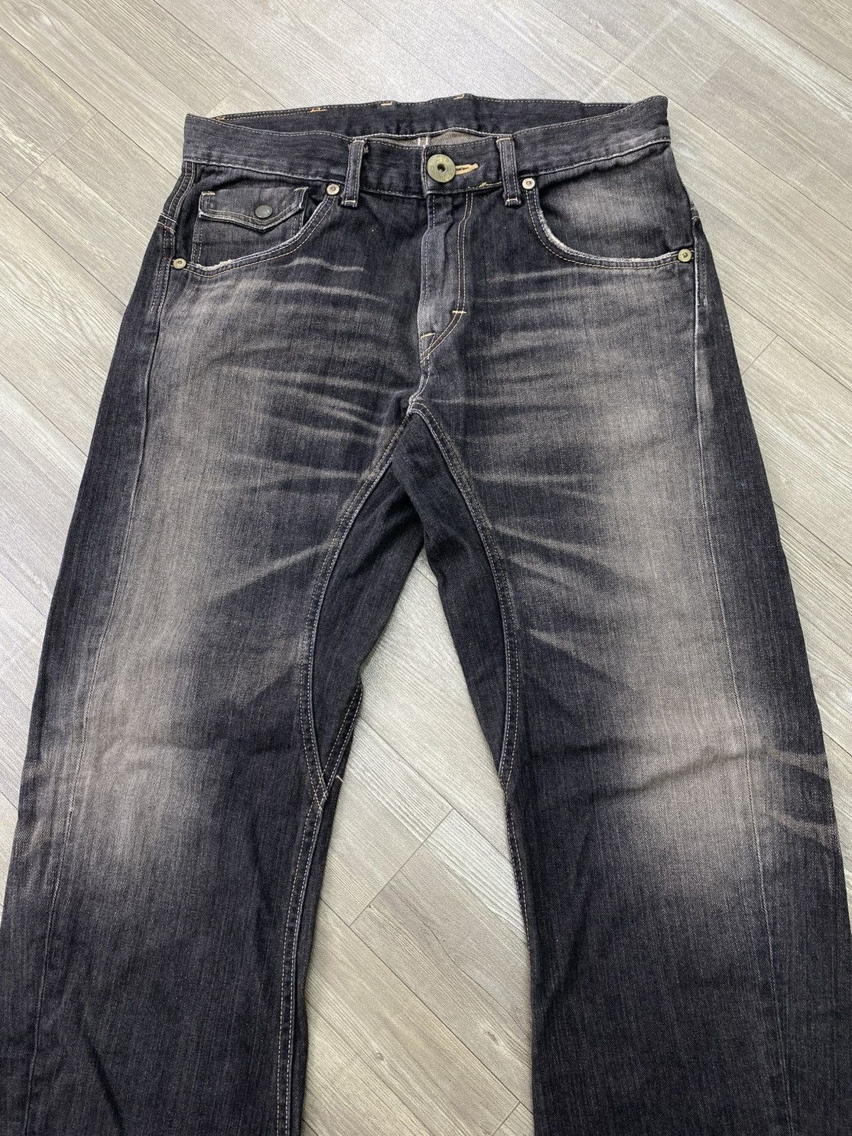 If Six Was Nine Vintage Lee Clawmark Faded Lgb Style Flared Jeans Y2K Size US 32 / EU 48 - 2 Thumbnail