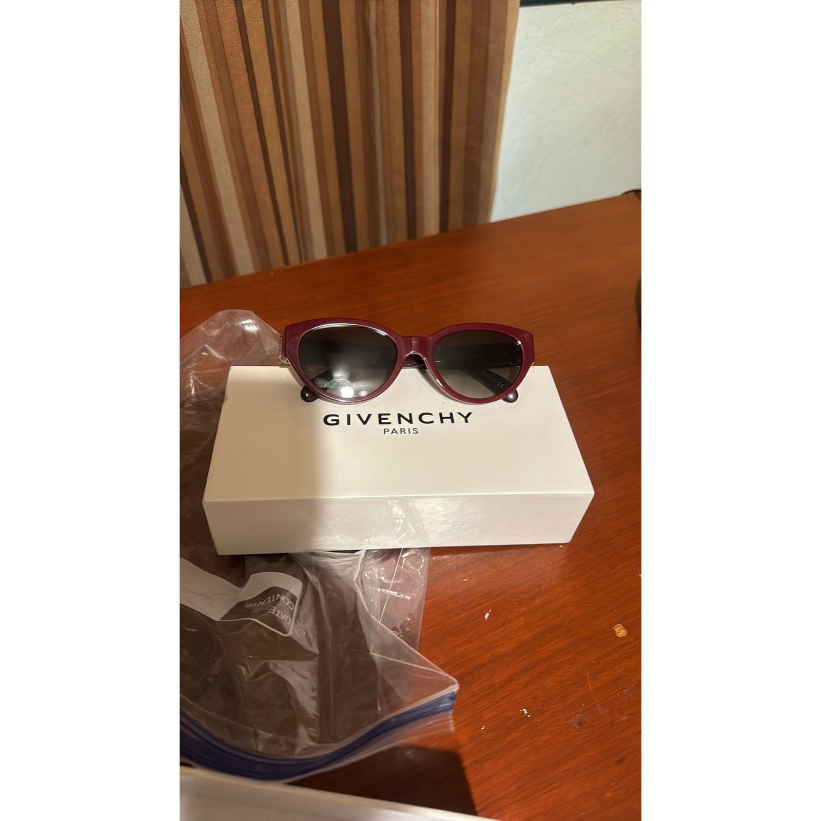 Givenchy Givenchy 52mm Oval Sunglasses burgundy Size ONE SIZE - 12 Thumbnail