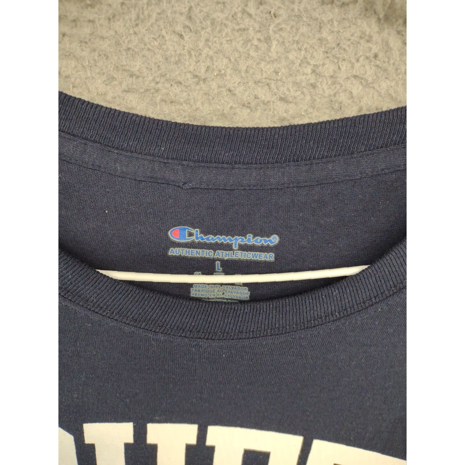 Champion Champion Truett McConnell University Men's Short Sleeve T Shirt L Blue Cotton Vintage No Size US L / EU 52-54 / 3 - 3 Thumbnail