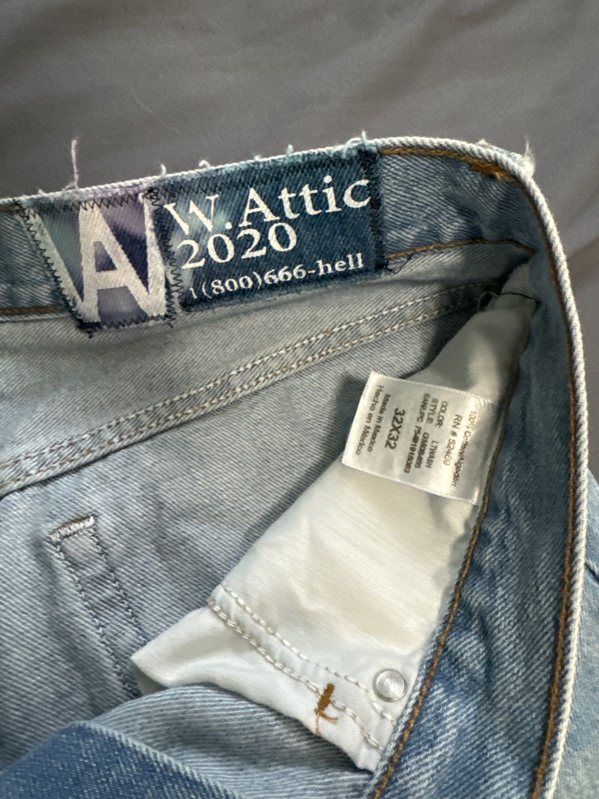 Vintage Wax Attic 1/1 Washed Denim Yu-Gi-Oh Jeans Size US 32 / EU 48 - 7 Thumbnail