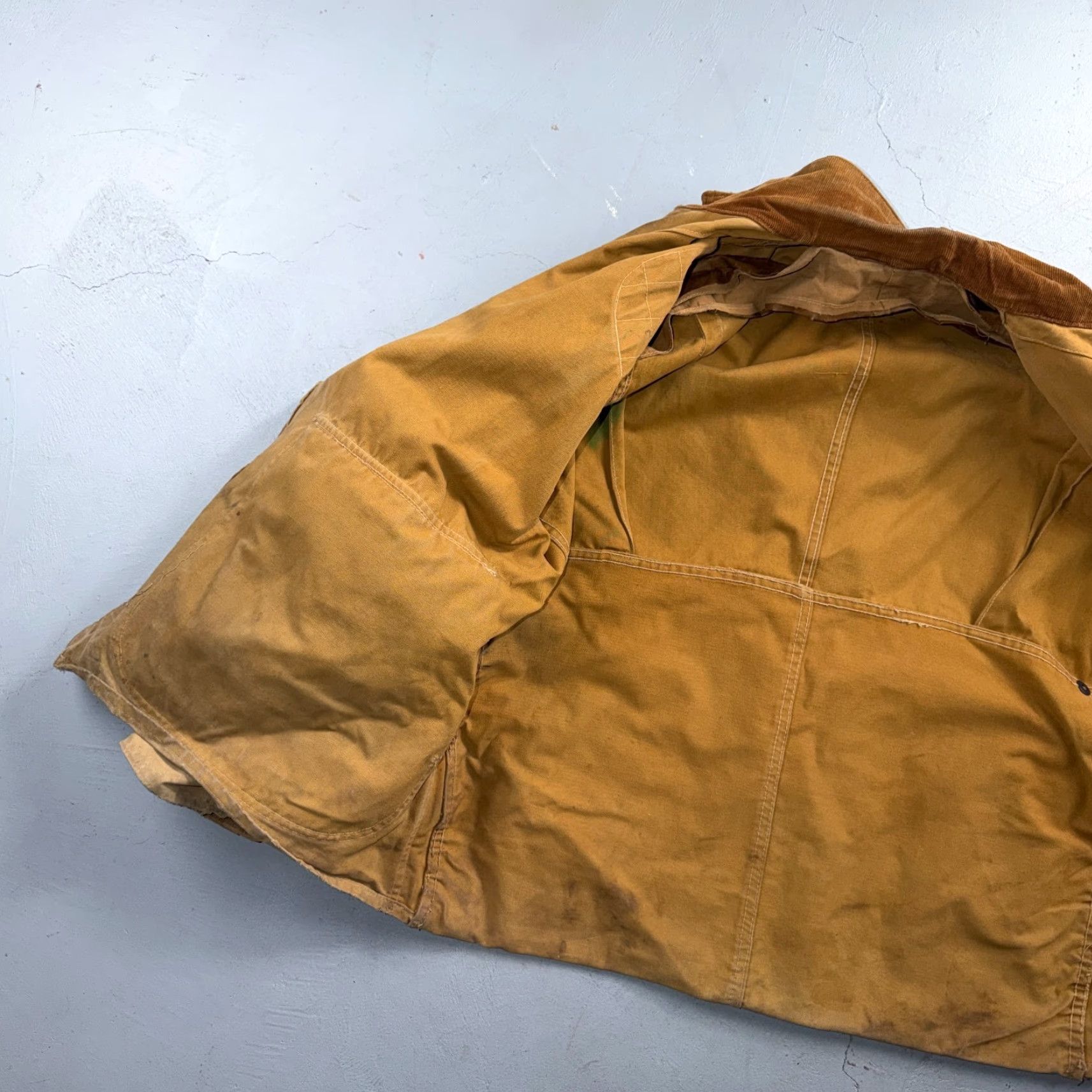 Vintage VINTAGE Hinson Bodyguard Hunting Jacket Coat Men’s 46 Corduroy Brown 1940s USA Canvas Leather Trim Size US S / EU 44-46 / 1 - 3 Thumbnail