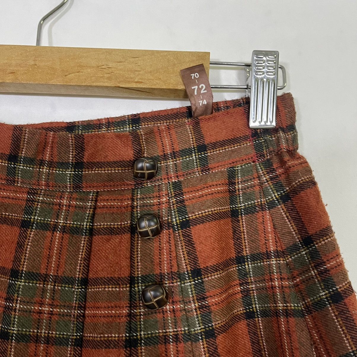 Japanese Brand JAPANESE BRAND PLEATED TARTAN GOTHIC PUNK SKIRT Size 28" / US 6 / IT 42 - 2 Thumbnail