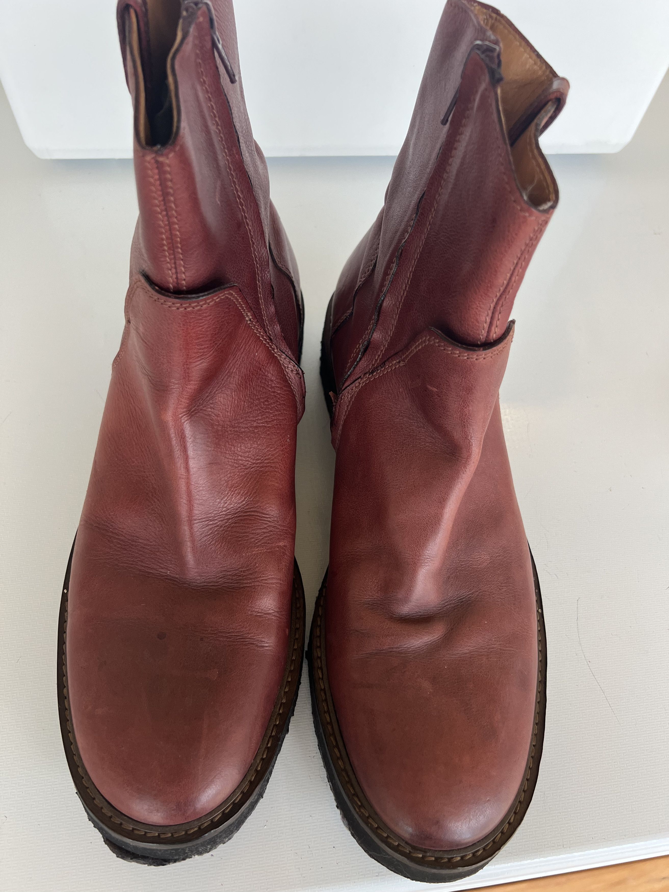 Maison Margiela maison martin margiela" burgundy" boot Size US 10 / EU 43 - 1 Thumbnail