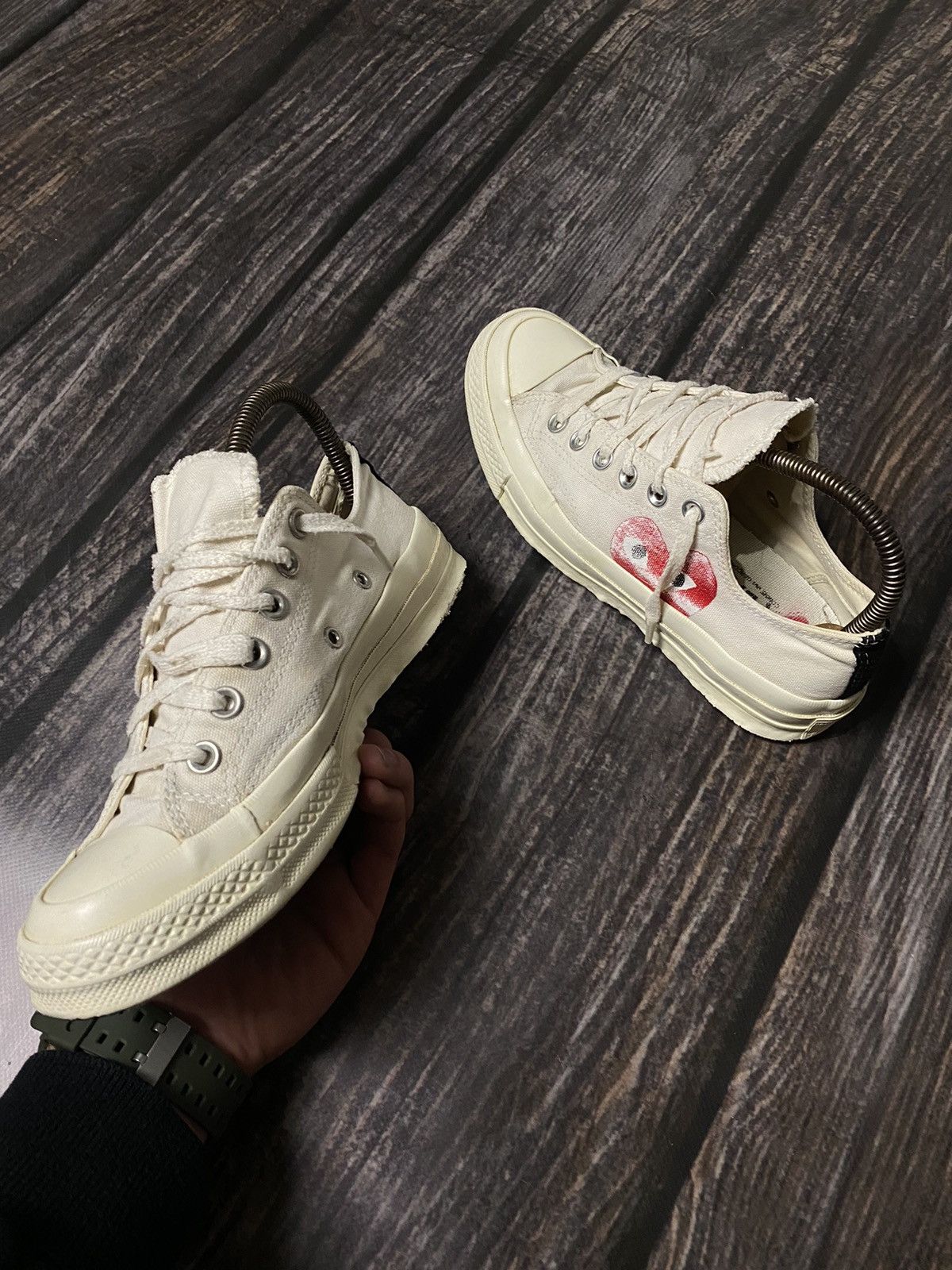 Comme des Garcons × Converse RARE❗️COME DES GARSONS x CONVERS LOW SNEAKERS Size US 7.5 / IT 37.5 - 2 Thumbnail