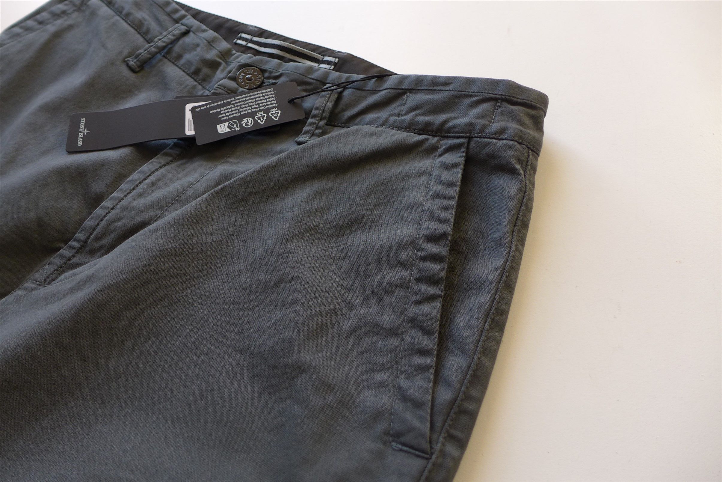 Stone Island Stone Island Trousers Pants Grey Garment Dyed Cotton Size US 31 - 9 Thumbnail