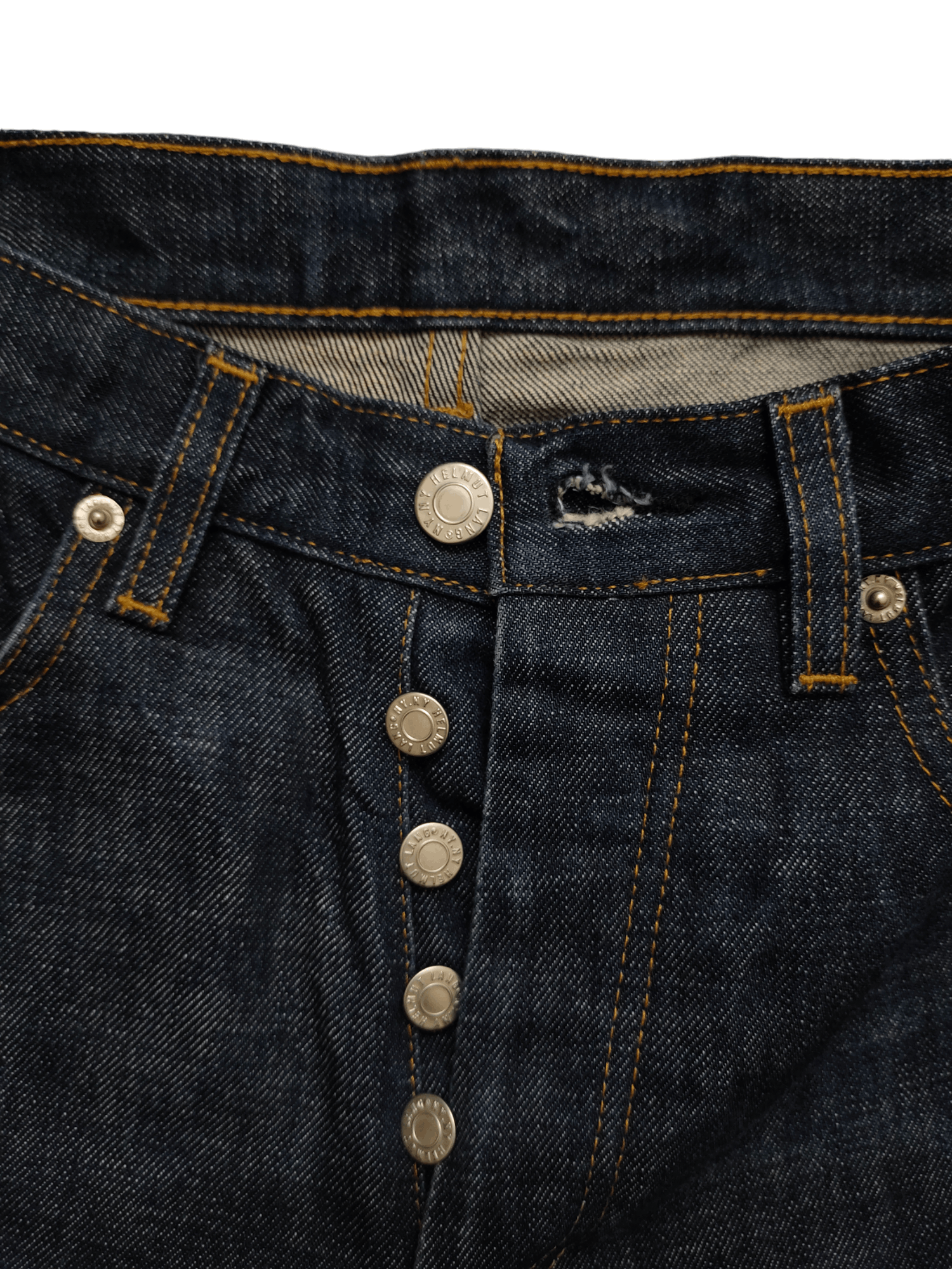 Helmut Lang 90s Helmut Lang Italian Cut Classic Raw Denim Jeans Size US 27 - 15 Thumbnail