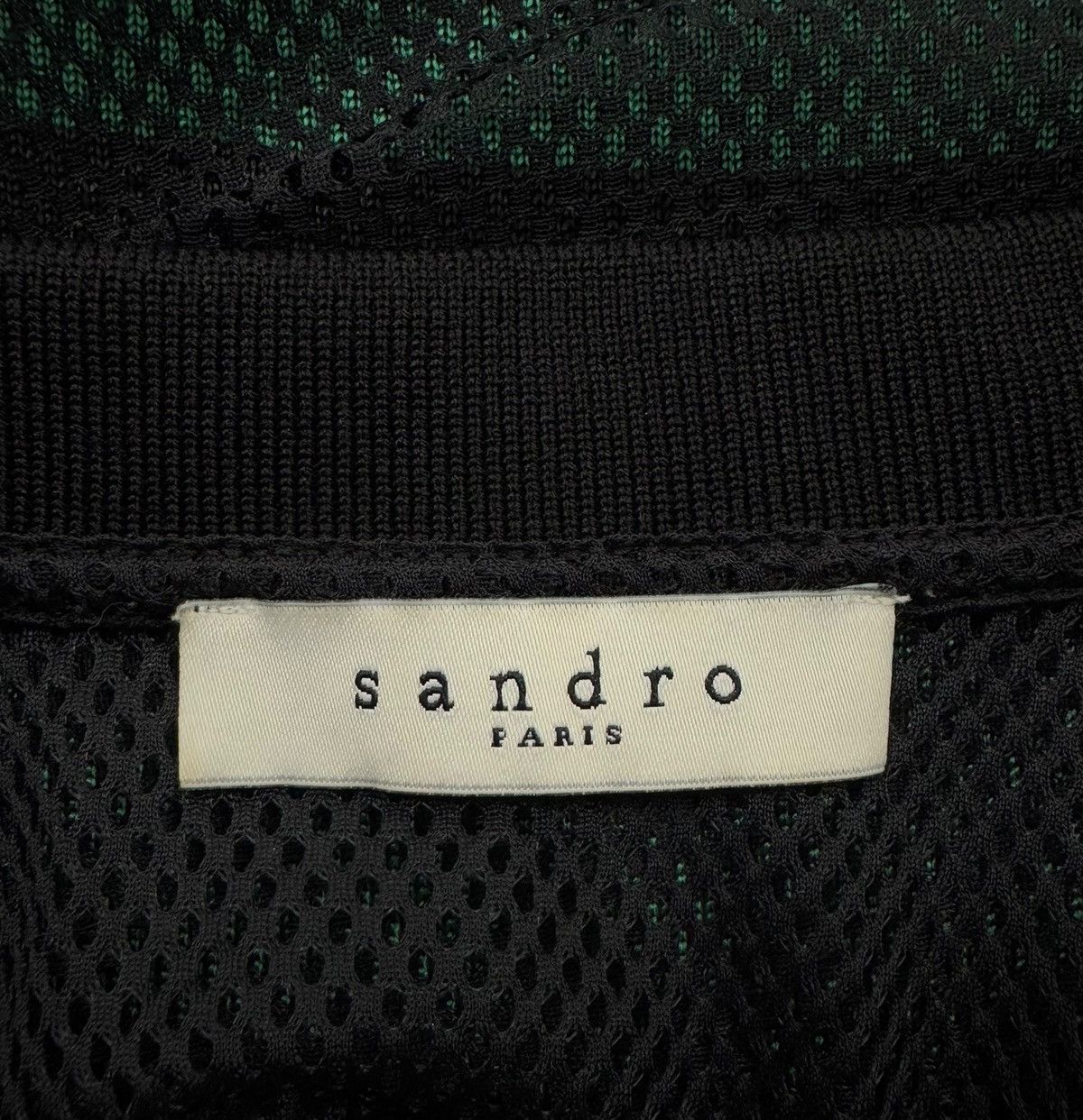 Sandro Sandro Collared Blouse Viscose Mesh Back Striped size 1 Size S / US 4 / IT 40 - 10 Thumbnail