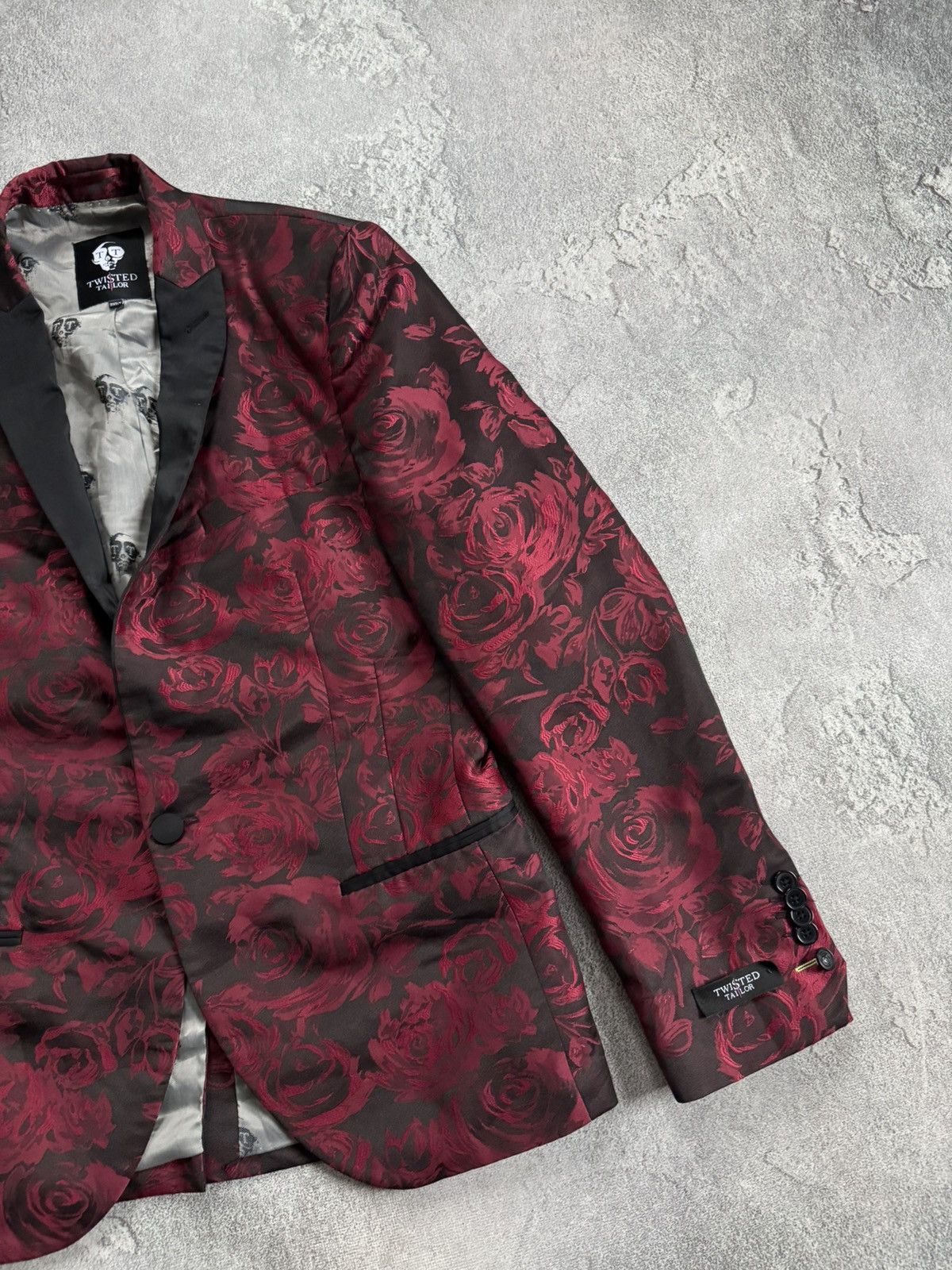 Other Twisted Tailor 40R all printed rose 🌹 blazer light jacket Size 40R - 8 Thumbnail