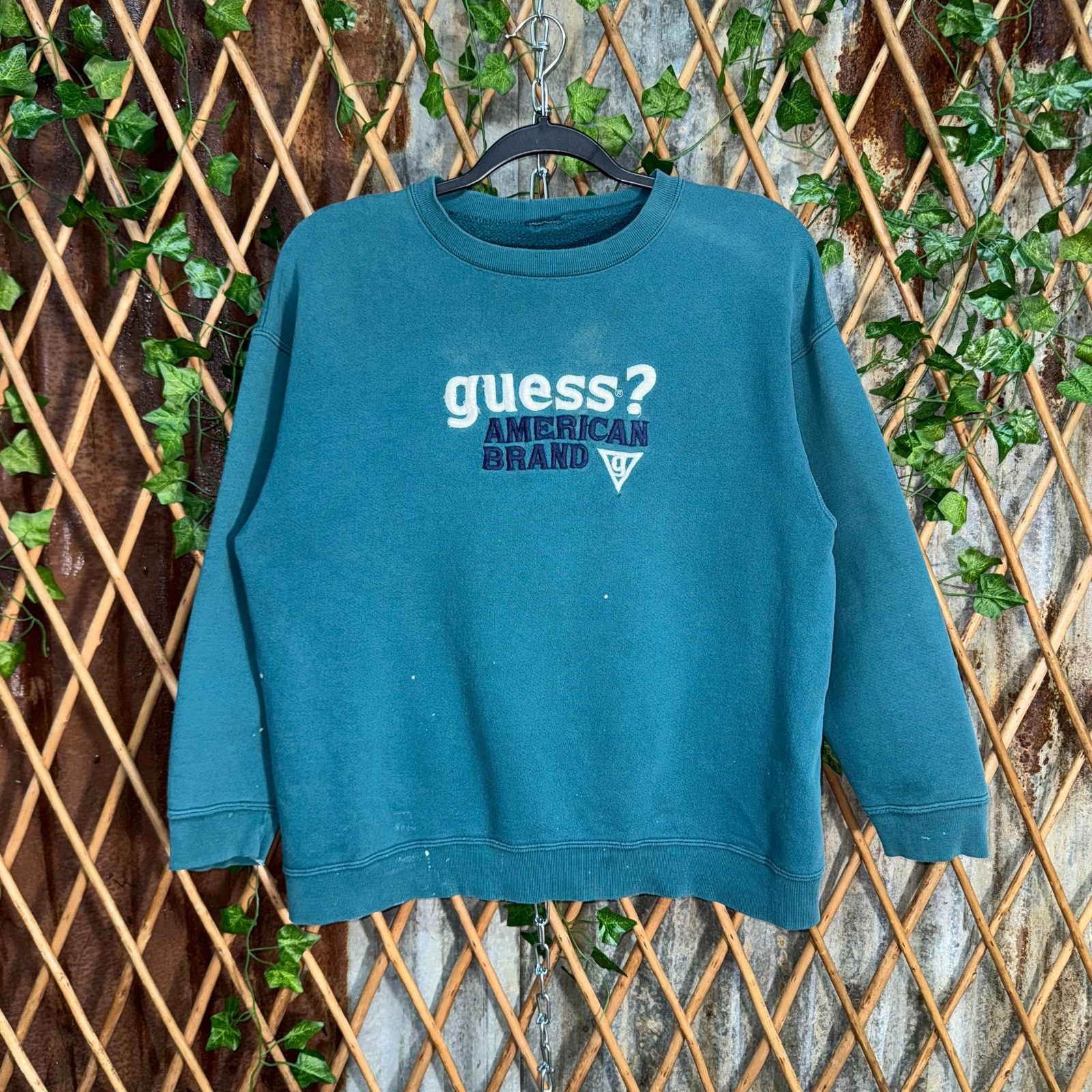 Guess Vintage Y2K guess? embroider 1990s paint splatter sweatshirt Size US S / EU 44-46 / 1 - 1 Thumbnail