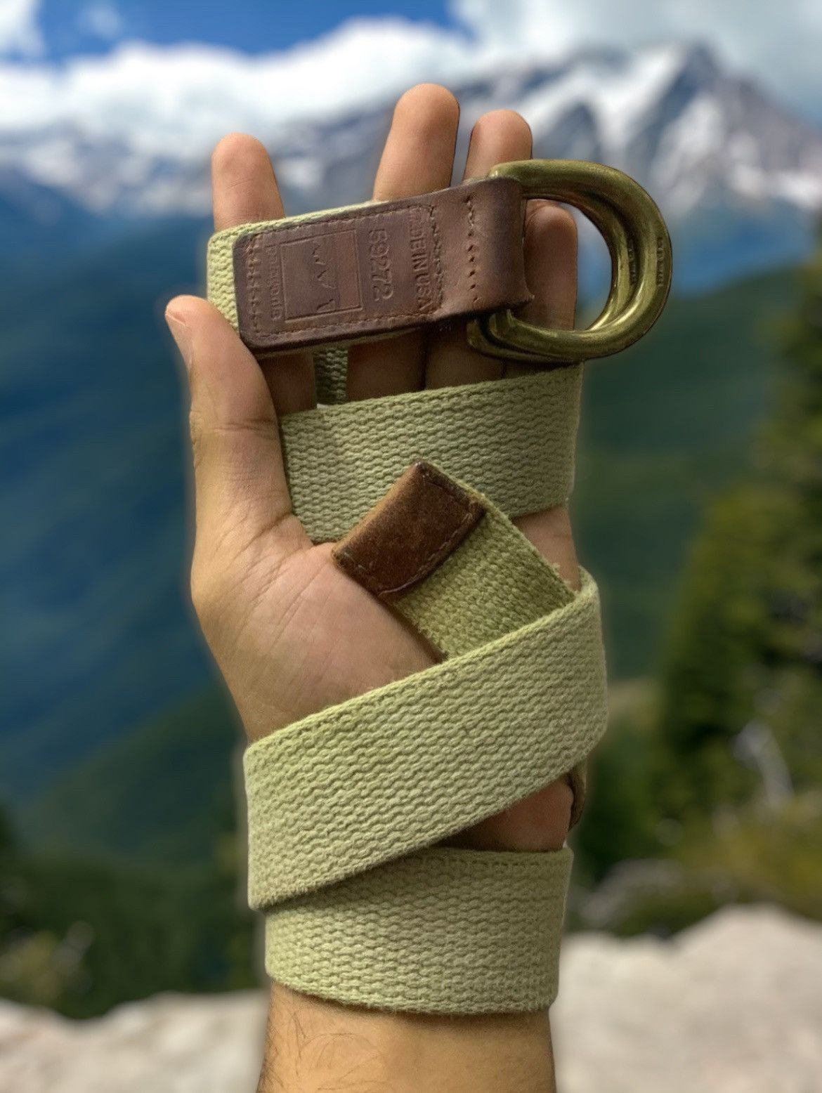 Patagonia × The North Face × Vintage Vintage 80s Patagonia Solid Brass Made in Usa Belt Size ONE SIZE - 1 Thumbnail