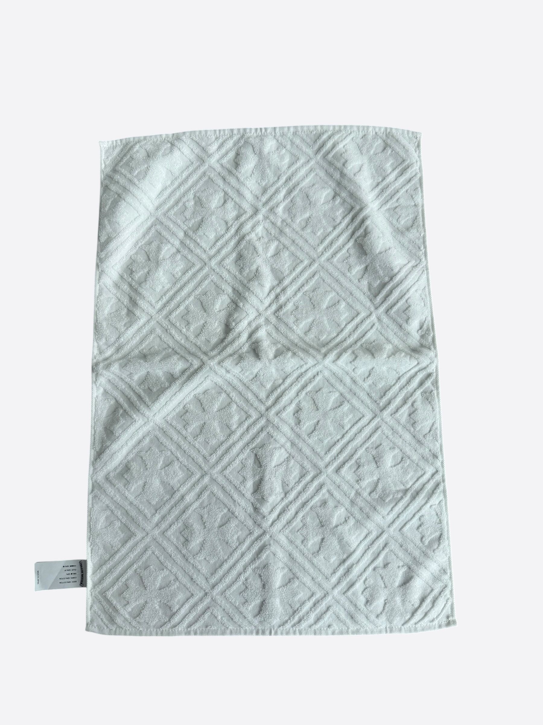 Chrome Hearts Chrome Hearts White Cross Jacquard Towel Size ONE SIZE - 1 Thumbnail