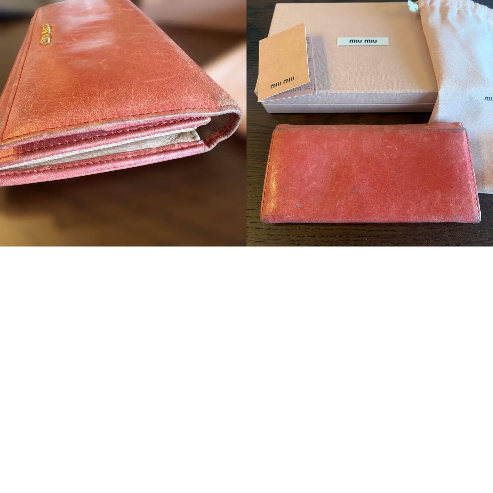 Miu Miu miu miu Women Wallet Pink Leather Long Limited Edition Designer Collection Size ONE SIZE - 8 Thumbnail