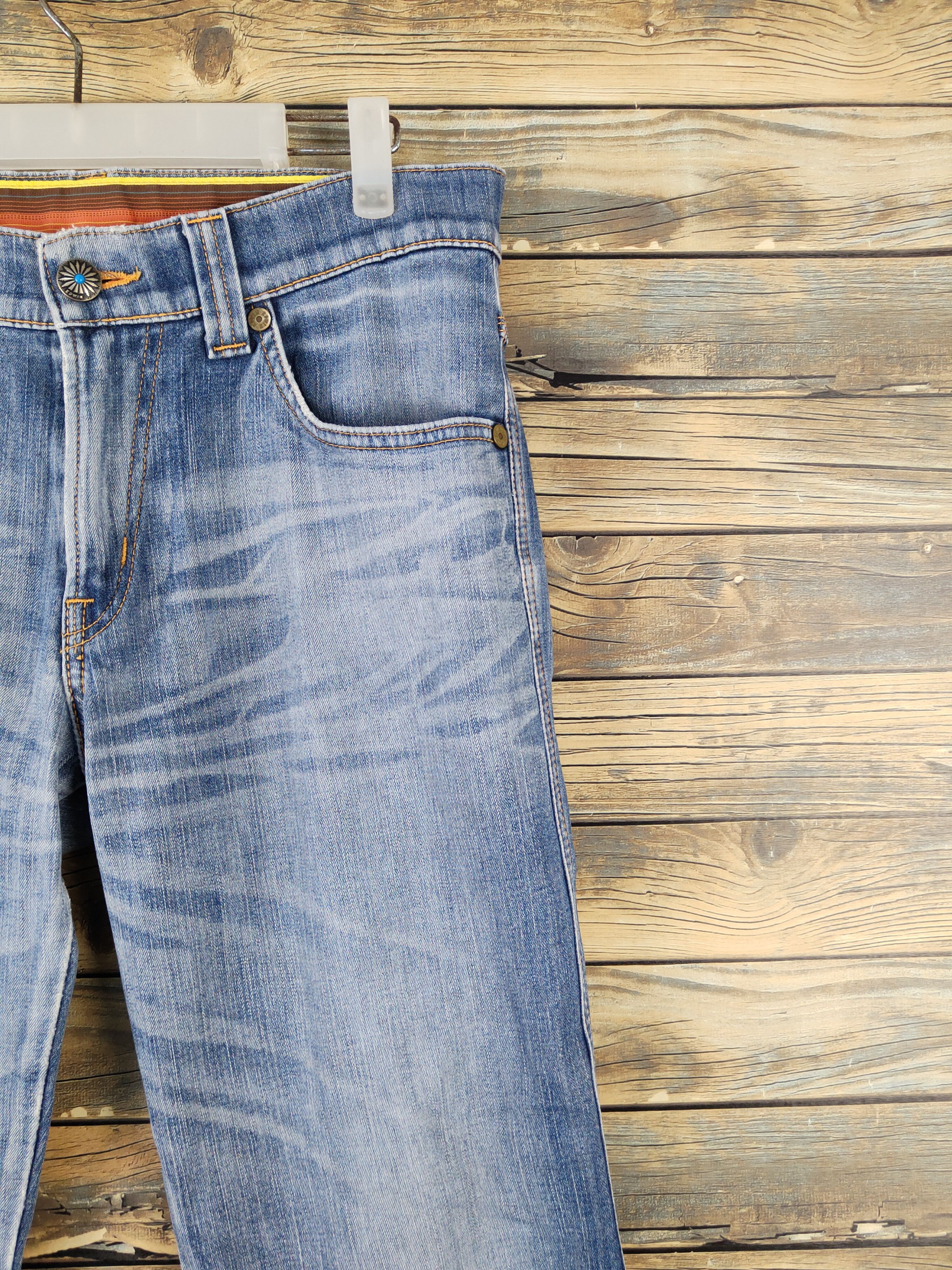Edwin Edwin Blue Distressed Ripped denim Jeans #1695 Size US 32 / EU 48 - 6 Thumbnail
