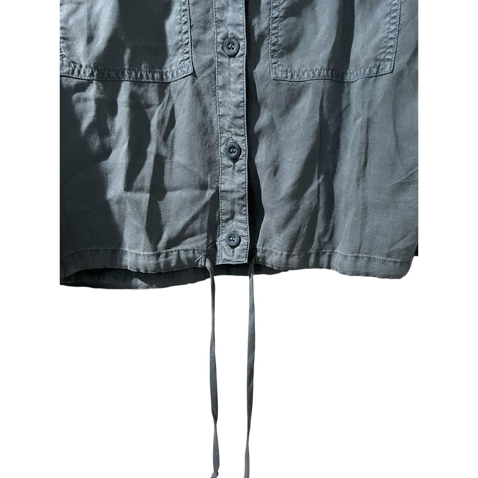 Bella Dahl Bella Dahl Utility Shirt Jacket S Green Button Front A001598 Size S / US 4 / IT 40 - 9 Thumbnail