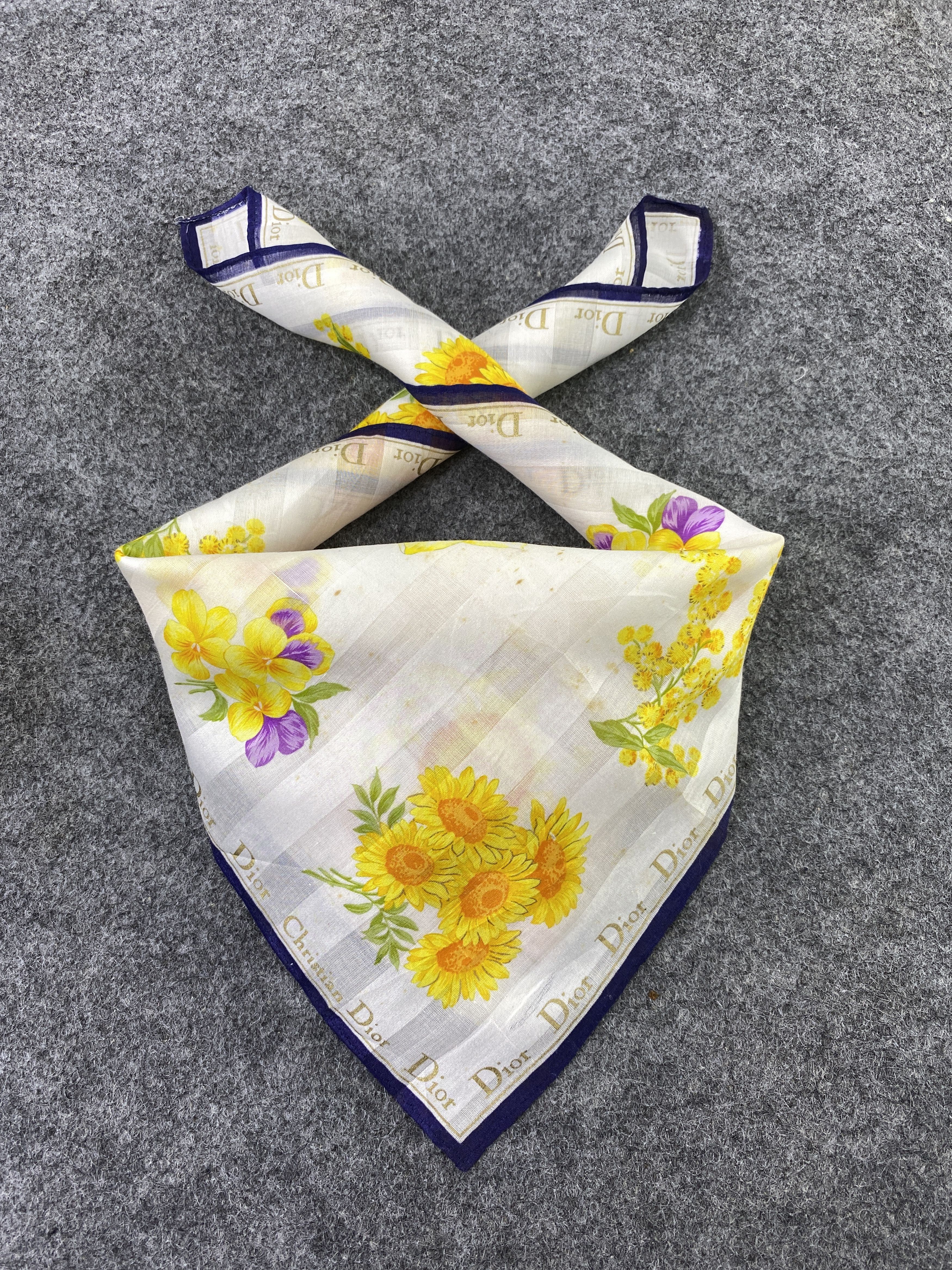 Christian Dior Monsieur Christian Dior Handkerchief / Bandana / Neckerchief-B249 Size ONE SIZE - 2 Thumbnail