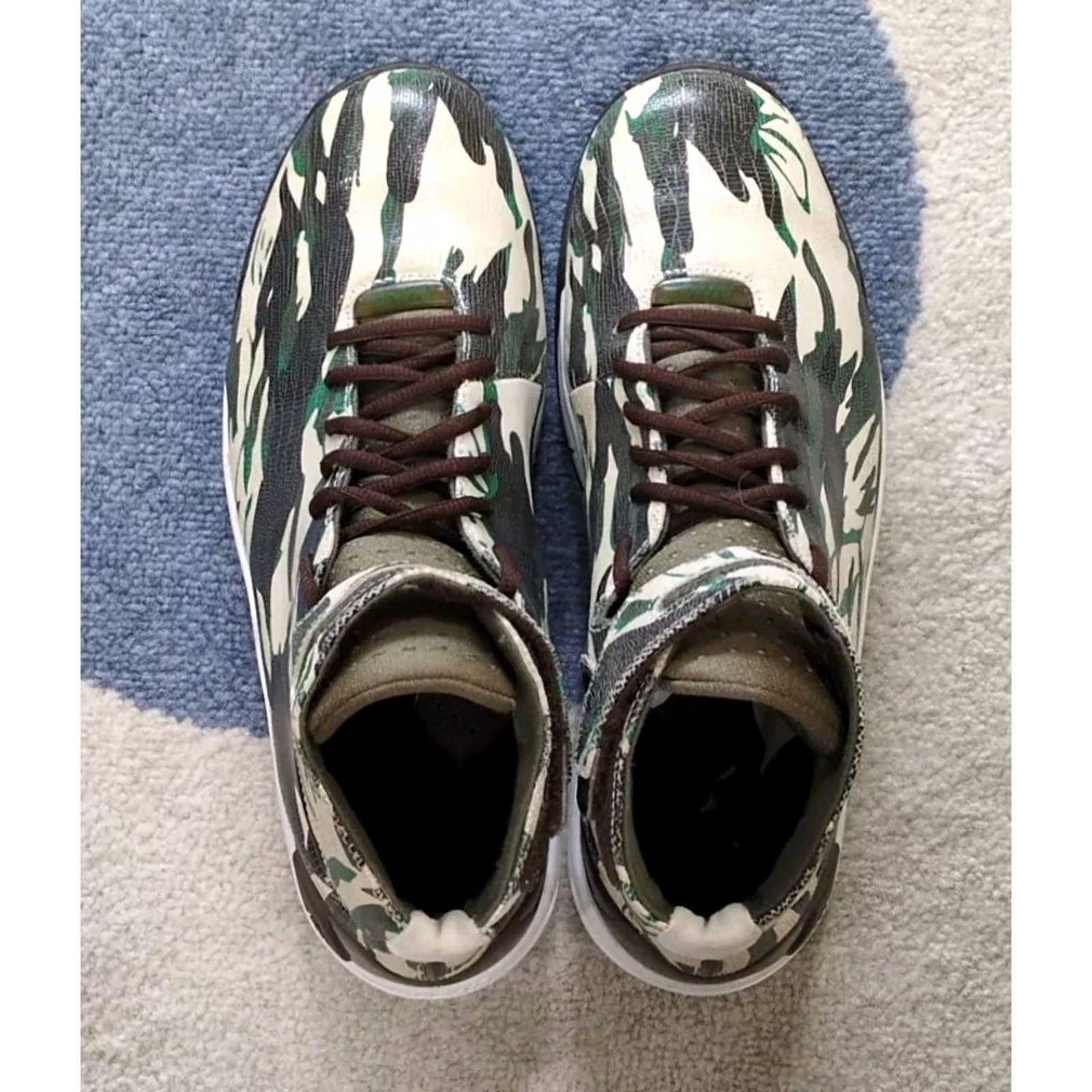 Nike VINTAGE Nike Air Max Huarache 2k4 312544-121 Olive Camo Army Pine Green Military Size 12 Mens Size US 12 / EU 45 - 5 Thumbnail