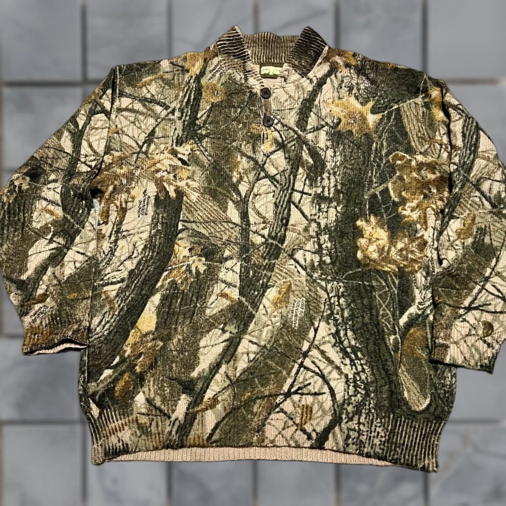 SafTbak VINTAGE SafTbak Sweater Mens Medium Camo Wool Blend Brown Mens M Pullover Brown Size US M / EU 48-50 / 2 - 1 Thumbnail