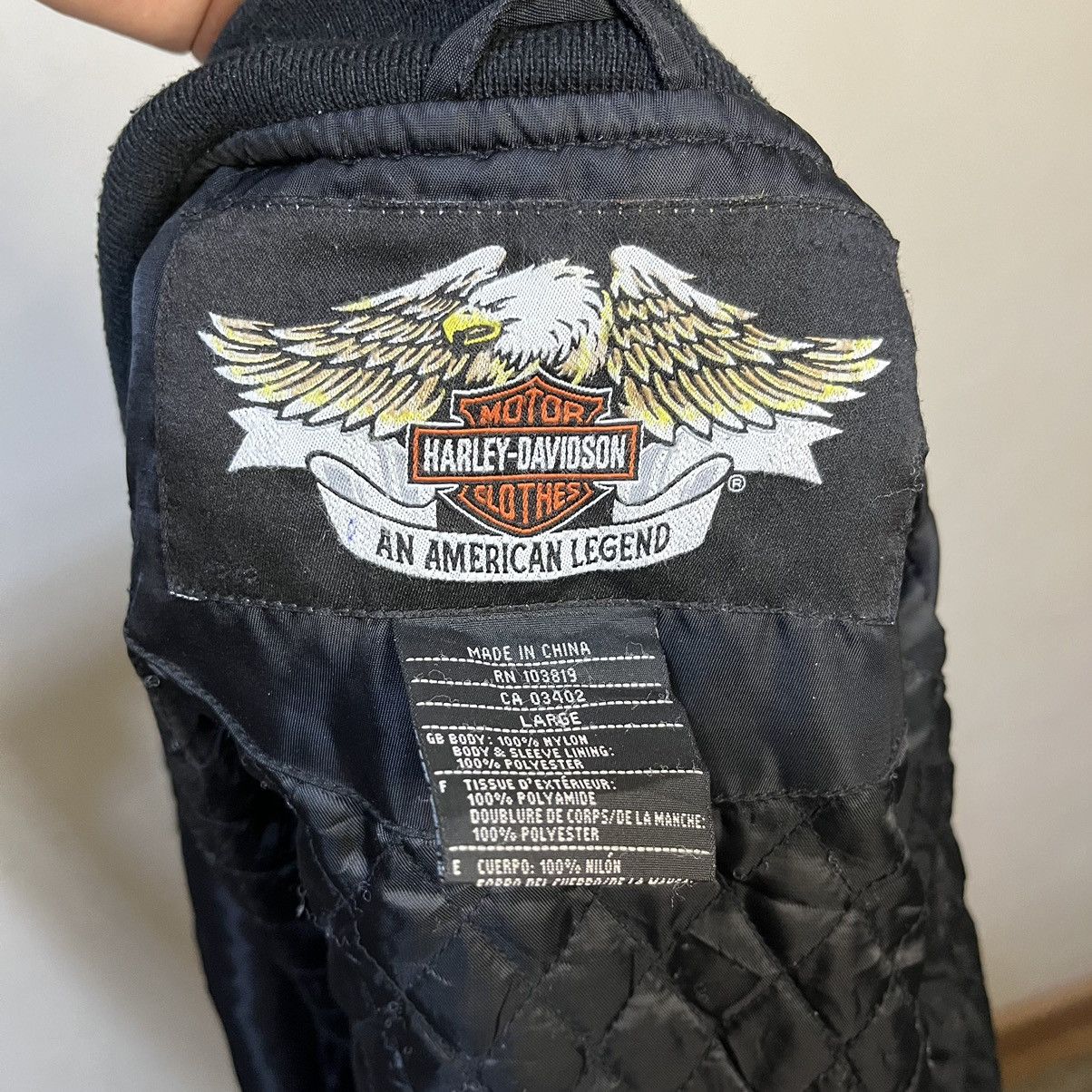 Harley Davidson 1990's Harley Davidson Custom Speed Flame Varsity Jacket Size US L / EU 52-54 / 3 - 14 Thumbnail