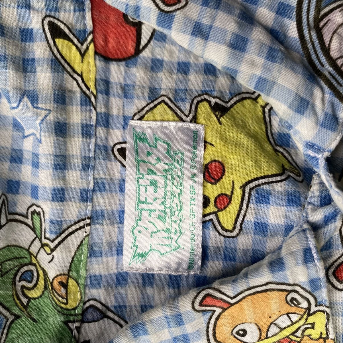 Pokemon Blue Gingham Short Sleeve Shirt with Pokémon Print Size S / US 4 / IT 40 - 7 Thumbnail