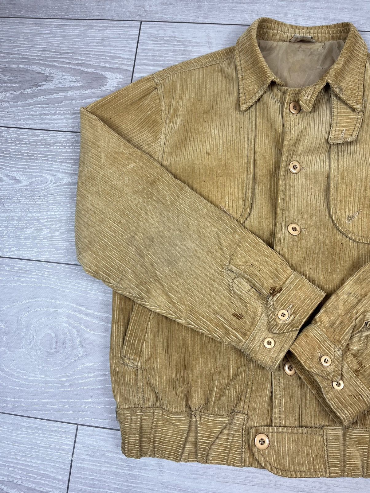 Vintage Brittania Vintage 70s Rare Corduroy Work Jacket Size US M / EU 48-50 / 2 - 10 Thumbnail