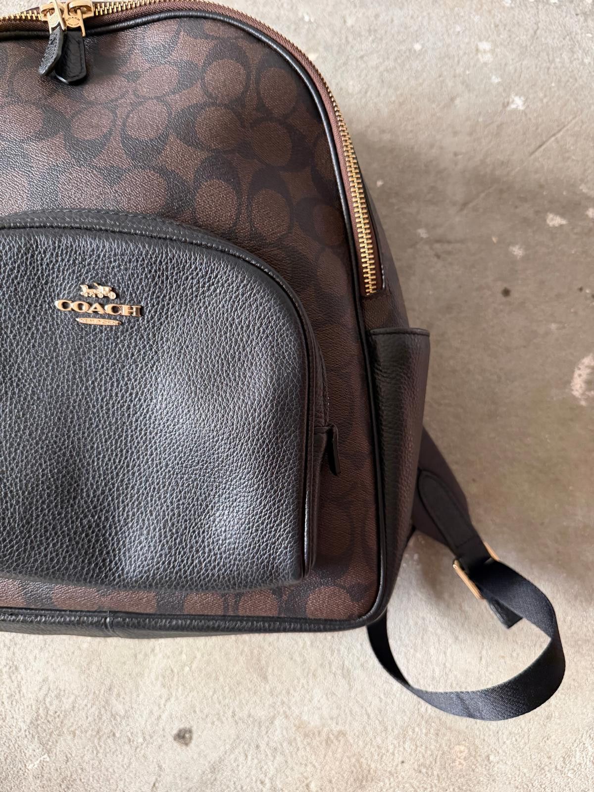 Coach Coach Signature Court Backpack Brown/Black Size ONE SIZE - 3 Thumbnail