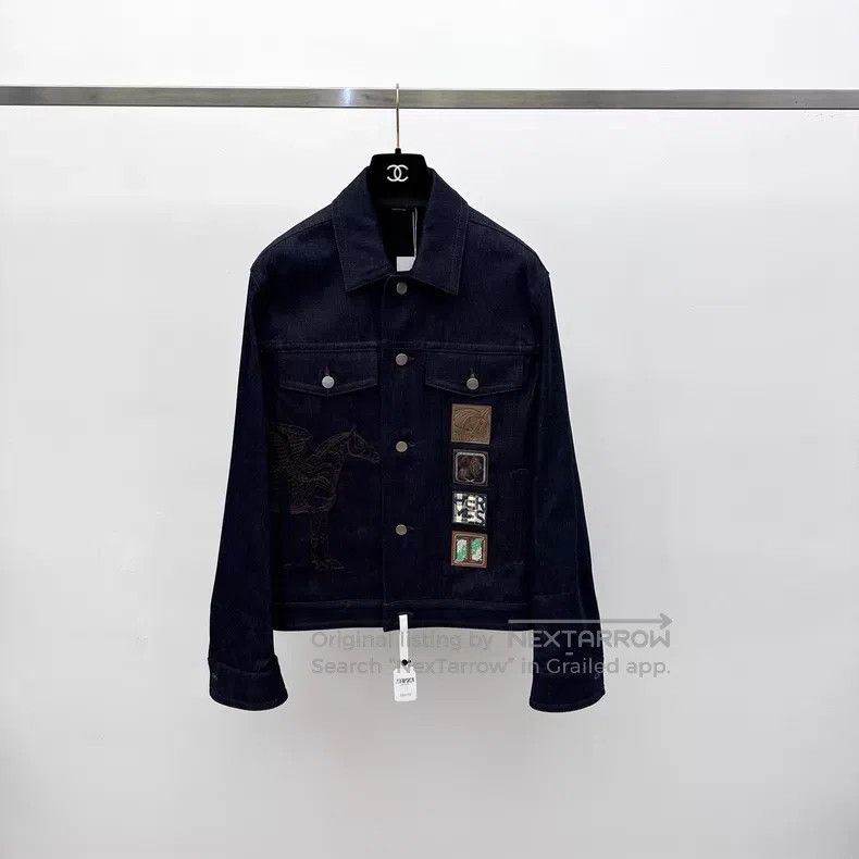 Hermes Hermes Spur Embroidered Denim Jacket Size US S / EU 44-46 / 1 - 3 Thumbnail