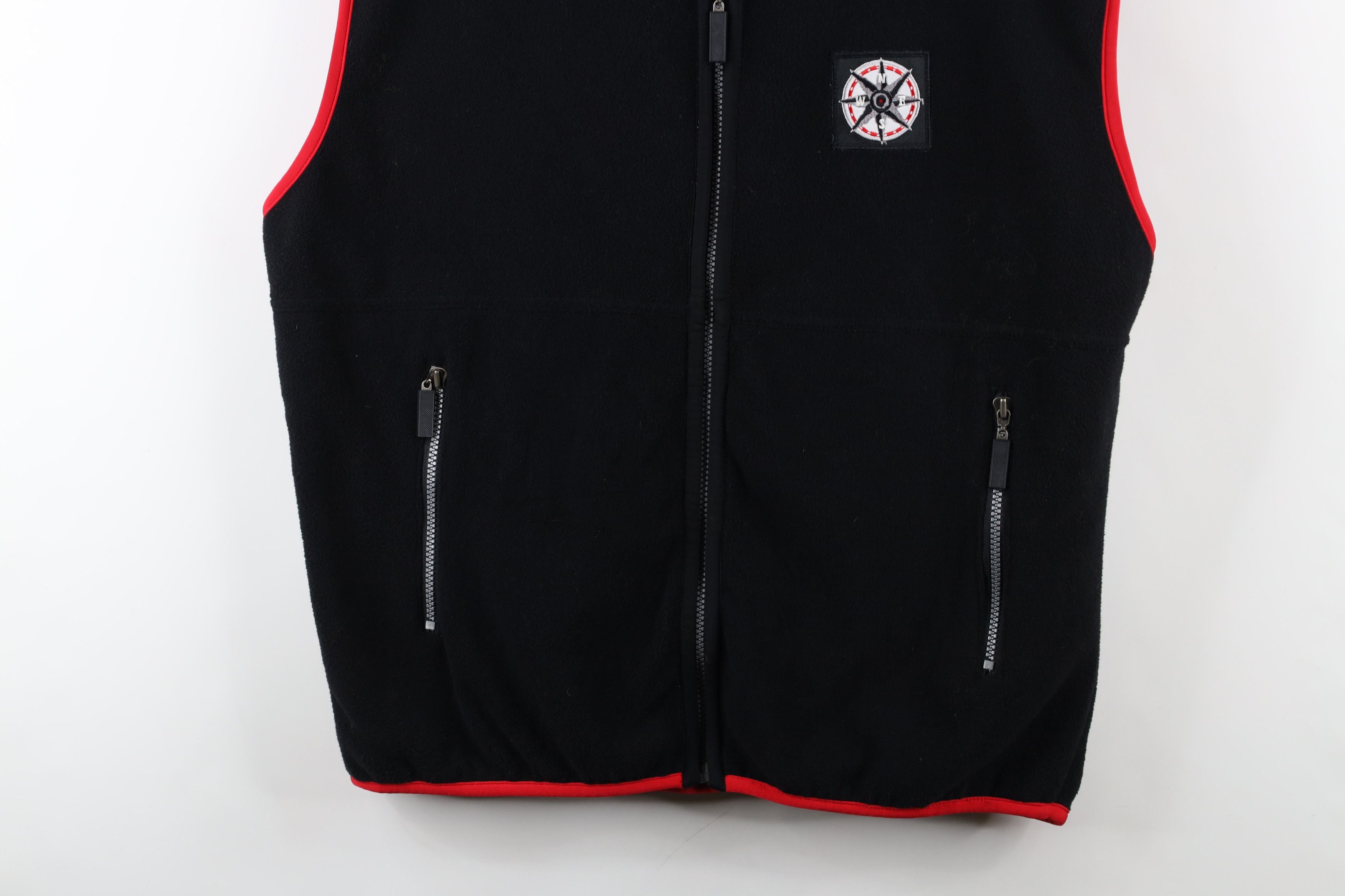 Marlboro × Vintage Vintage 90s Marlboro Full Zip Fleece Vest Jacket Black Size US L / EU 52-54 / 3 - 3 Thumbnail
